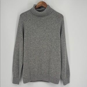 Lachlan British Inspired Merino Wool Turtleneck Sweater Men’s Size Large in Grey